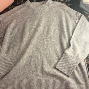 Aerie Men's Heather Gray Crewneck Sweater